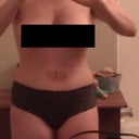27 days post op.  finally a waist is shaping up!