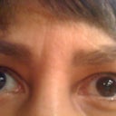 Day one of using Latisse (with mascara)