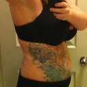 other side view 2 weeks post op...very happy with my results so far...VASER lipo.