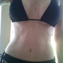 week 5...this was taken with more natural light behind me so there is a glare but you can see the definition more.