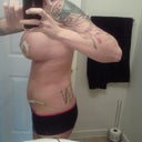 POday12 - From the side i dont look too bad, except i look poked out. But dem boobies look great =] lol. Thats ALL i can be happy about so far =[