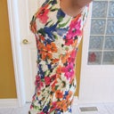 This was supposed to be my Kentucky Derby dress last year.  It was very snug!  But I never got to wear it because my period started that morning!  I can wear it now, AND it's loose!!!