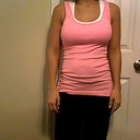 in the same tanktop as before pic with rice test.