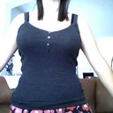 With clothes on (compression garment on). Could never wear this before!