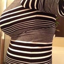 Normally its is really flat but this is what it looks like at the end of the day when I do too much.. :/