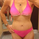 This was right after my 8 week appt. Not first thing in the morning, and those bottoms are kind of tight (they are a small, the medium was HUGE, so I didn't buy either, but I did buy the top)