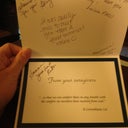 Card the O.S. staff sent home with me