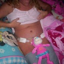 11-9-11 hubby won me a monkey out of a crane machine ohhh I call him funsize cheeky monkey