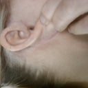 Behind Right Ear