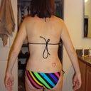 Lines on my back are from my sports bra- ignore. Noticing more how saggy my butt looks now, but nothing a little more working out won't cure!