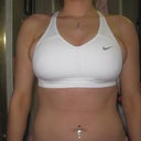 Other sports bra I bought for post-surgery. Major side boob on both.