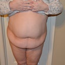 front and yes i have on panties they just disappear.YUCK