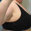 Side view of genie bra.  Not looking so huge from this view.