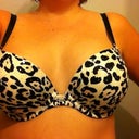 Front view bra, 36D slightly padded on the bottom.  Looks HUGE at this angle, but I promise it's not.