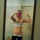 Flexing those abs!  They ARE under that mess!  This is sucking it in and flexing hard.