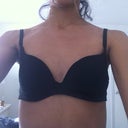 With a bra On and I look so FLAT! YUK...(look my chest bones!) I hate it