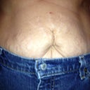 the muffin top in jeans , cant wait to get rid of that ..