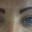 Here are my brows immediately after. Scary dark!