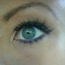 brows 6 days after with makeup and lashes
