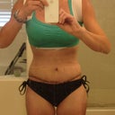 First time trying on a bathing suit. This is my favorite that I usually wear with a tankini top. Looks like I'll still be wearing the tankinis. I had initially thought my scar was much lower, guess I was wrong.