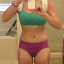 These underwear are higher cut than my running shorts, so...no dream fulfilled of being able to run in just my sports bra and running shorts. That really was my ONLY dream I had out of all this, never expected that to be an issue. Really, really thought my scar looked lower in my first post op pic. Guess not. Its actually pretty crazy high.