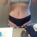Morning time tummy before swelling.