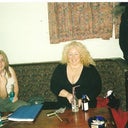 blonde curly hair and fat!