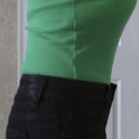 04/19/13-2 weeks-side view with clothes on-it looks like I'm sucking it in (LOL), and I'm not-FLAT!! :)  I couldn't stand straight so I was kind of hunched.
