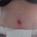 taken this morning 9 dpo.  I was putting my binder in the washing machine.  I think my belly button will come out nicely.  It looks like it did when I was 20 and hadn't had any children yet : )