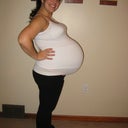 38wks pregnant with my 2nd and 3rd kiddos. No idea I had 18lbs of babies inside!