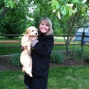 This photo is April 28th and my surgery was April 11th.  My puppy, Amber, and I were standing in the rain.