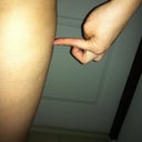 Photo4: after 4 weeks and no more curve cuz hips and thigh include outside leg are smaller.