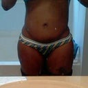 front view after eating and drinking what im not supposed to hips and thighs swollen too!