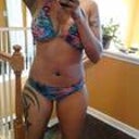 Took this May5, 2012. You can see my incisions under my breast. They are already fading;) Still tender though