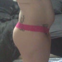 Before Surgery- Again notice the rolls, and how my stomache comes out...