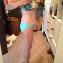 Side shot you can kinda see my lower tummy swelling - looking like it did before the TT (okay, not really!)