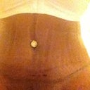This is a picture of my tummy after I took the garment off to adjust it! The lines are the print from the garment! But can you say FLAT!