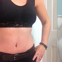 9 weeks, my favorite casual pants, tucking my shirt in today and feeling great!