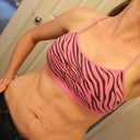 excuse the saggy tummy skin from having babies but I wanted to show you the size on my frame.  They fit me nicely