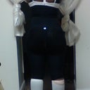One day post op. You really can't see the size because of the black garment but it is BIG and NICE.