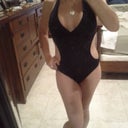 Cute bathing suit I can wear now. Covers belly button and scar.