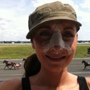 Day 6 at the race track, the sun was really glaring in my eyes and you can tell that I can't smile all the way yet.