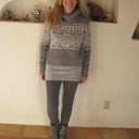 Happily dressing up to match my face!