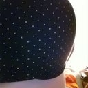 I can't believe my whole boob doesn't take up this pic.  But you can see the difference in my rib cage to my breasts.   Happy D's