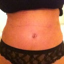 Belly button not looking bad.  Start the marble trick this weekend :)