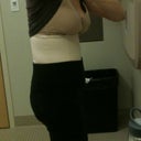 3 weeks PO. I love this picture. Wearing a CG of course, but look how cute my upper tummy and boobs look! My boobs are really saggy and not cute at all actually, but that bra is good.