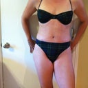 Day 17 PO.  I could NEVER wear this kind of bikini before because the side would cut into my fat and I overflowed over the edges.  I actually looked better in a string bikini (believe it or not) because I could adjust the sides loose enough to make sure it didn't cut the fat like a spatula into crisco