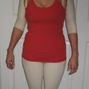 Compression Garment with separate sleeves & red workout top