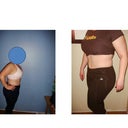 These are 1 year and p90x later.