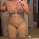 Custom made compression garment. Needed 2 people to put me in, it was that tight!! But well worth it!!